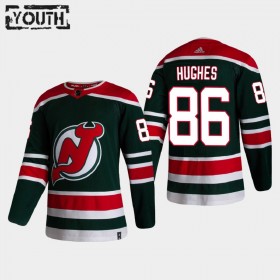 New Jersey Devils Trikot Jack Hughes 86 2020-21 Reverse Retro Authentic - Kinder